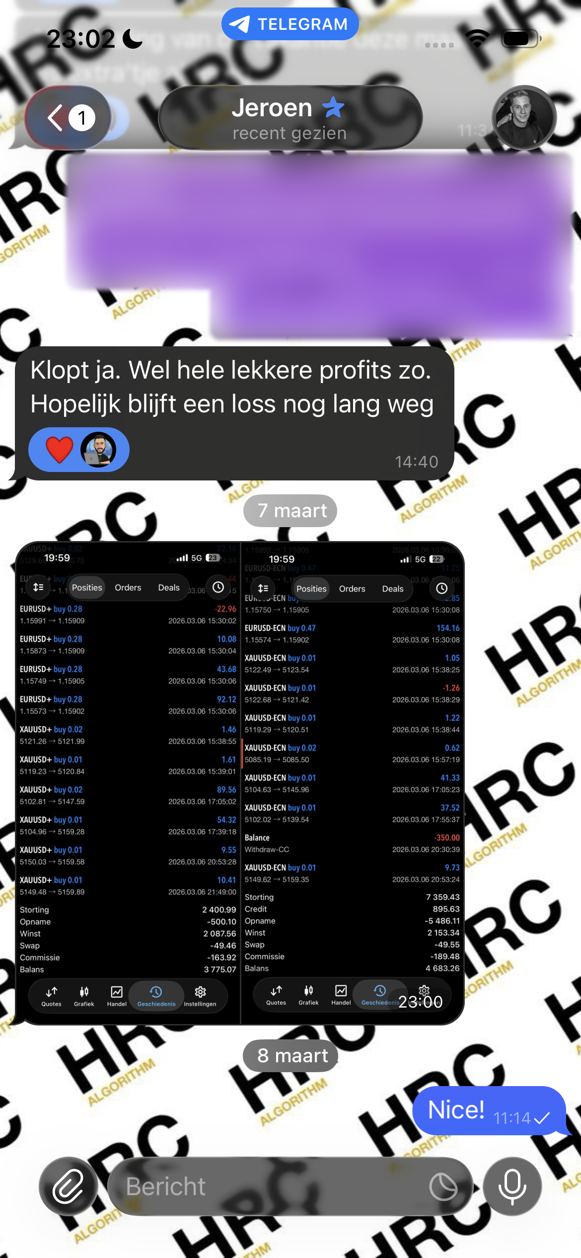 Jeroen Telegram screenshot