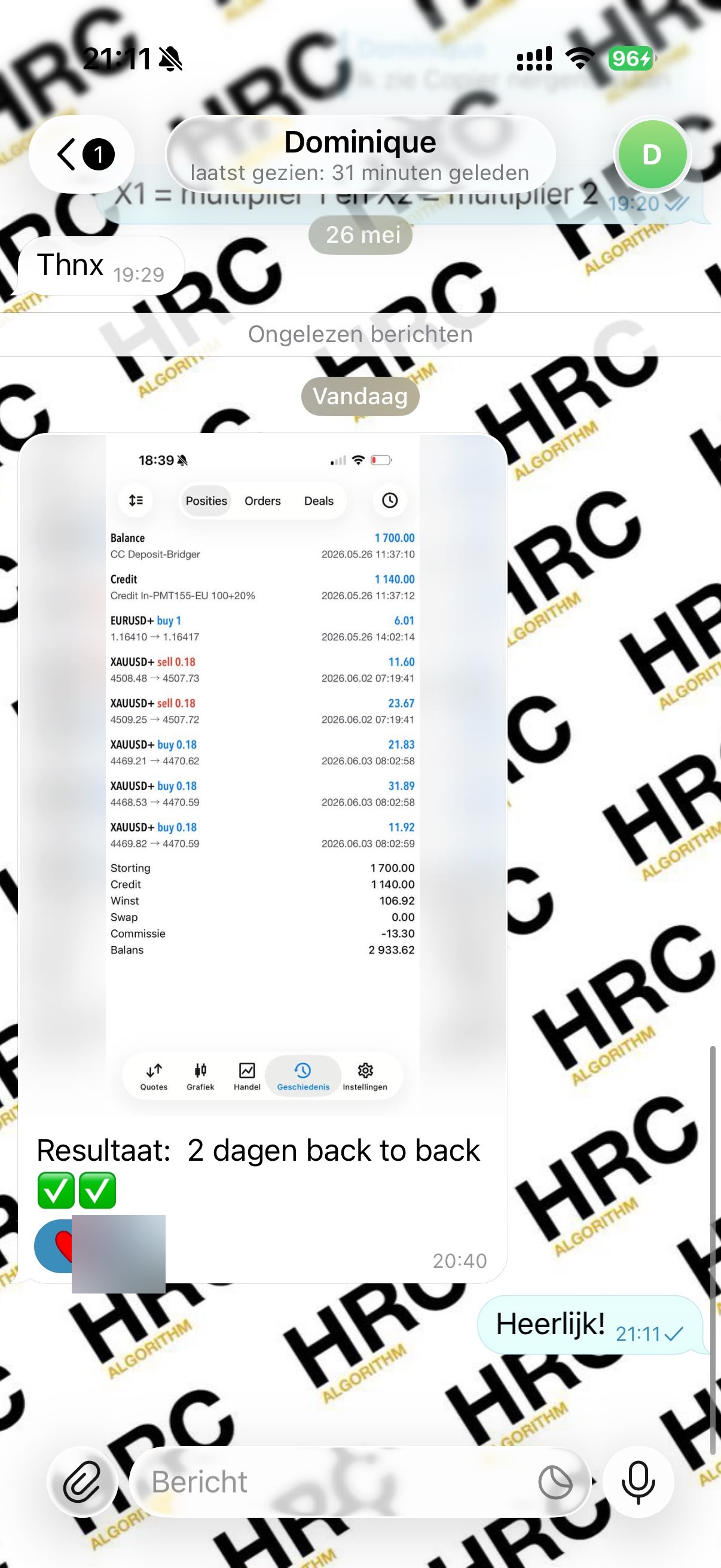Dominique Telegram screenshot