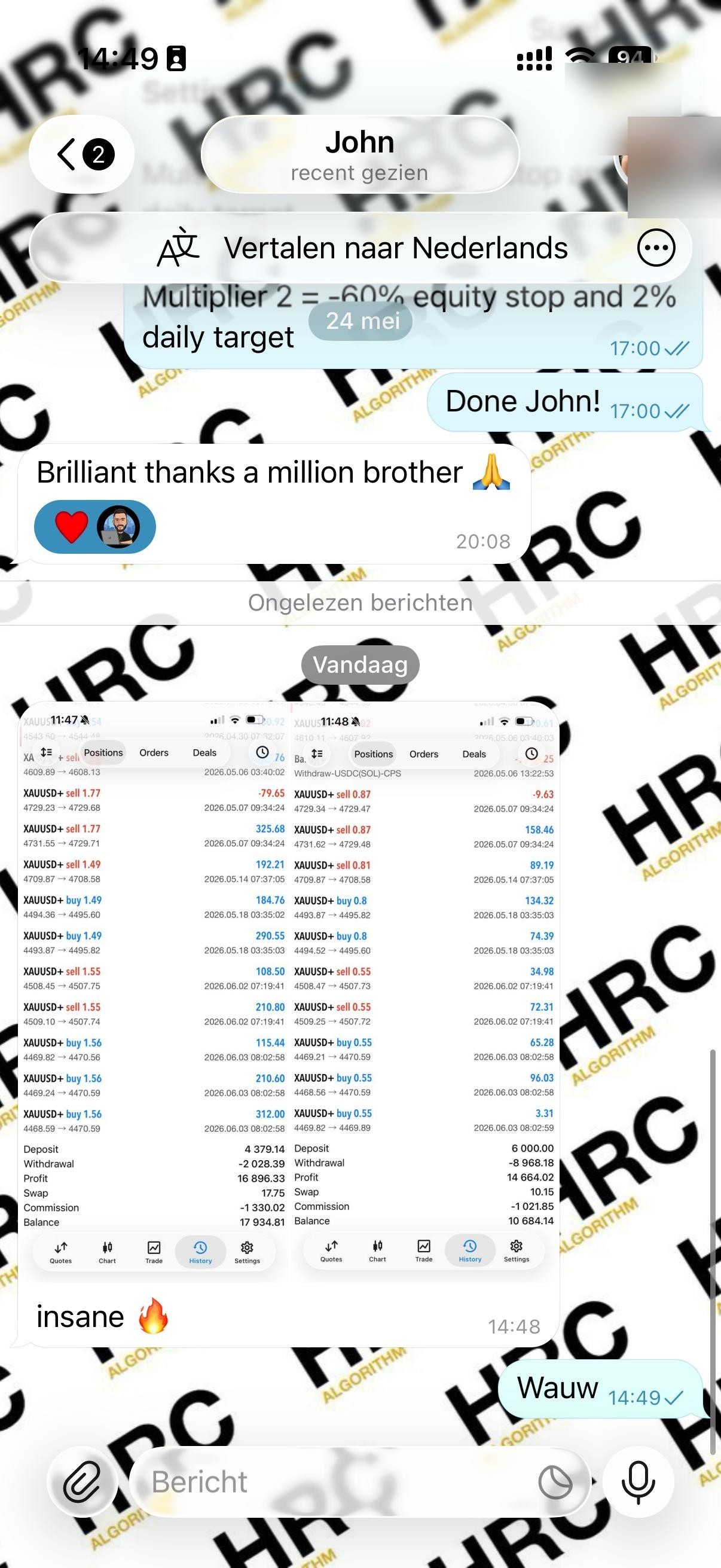 John Telegram screenshot